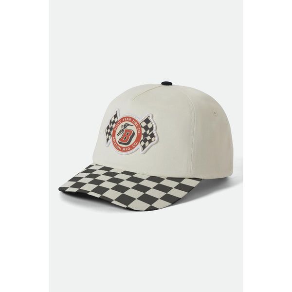 Brixton Goodyear Speedway HP Snapback — Off White