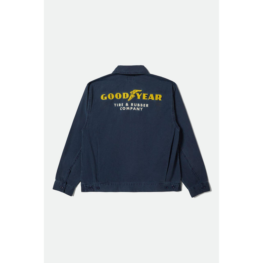 Brixton Goodyear Trademark Lightweight Jacket — Washed Navy Homme-BRIXTON-Industrie
