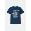 Brixton Goodyear Cheater Slick T-Shirt — Navy