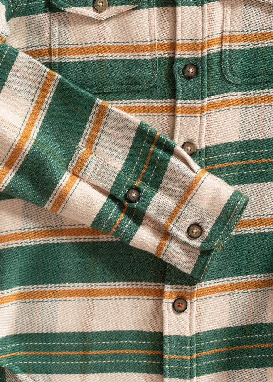 Iron and Resin Lotus Shirt — Green / Rust Homme-IRON AND RESIN-Industrie