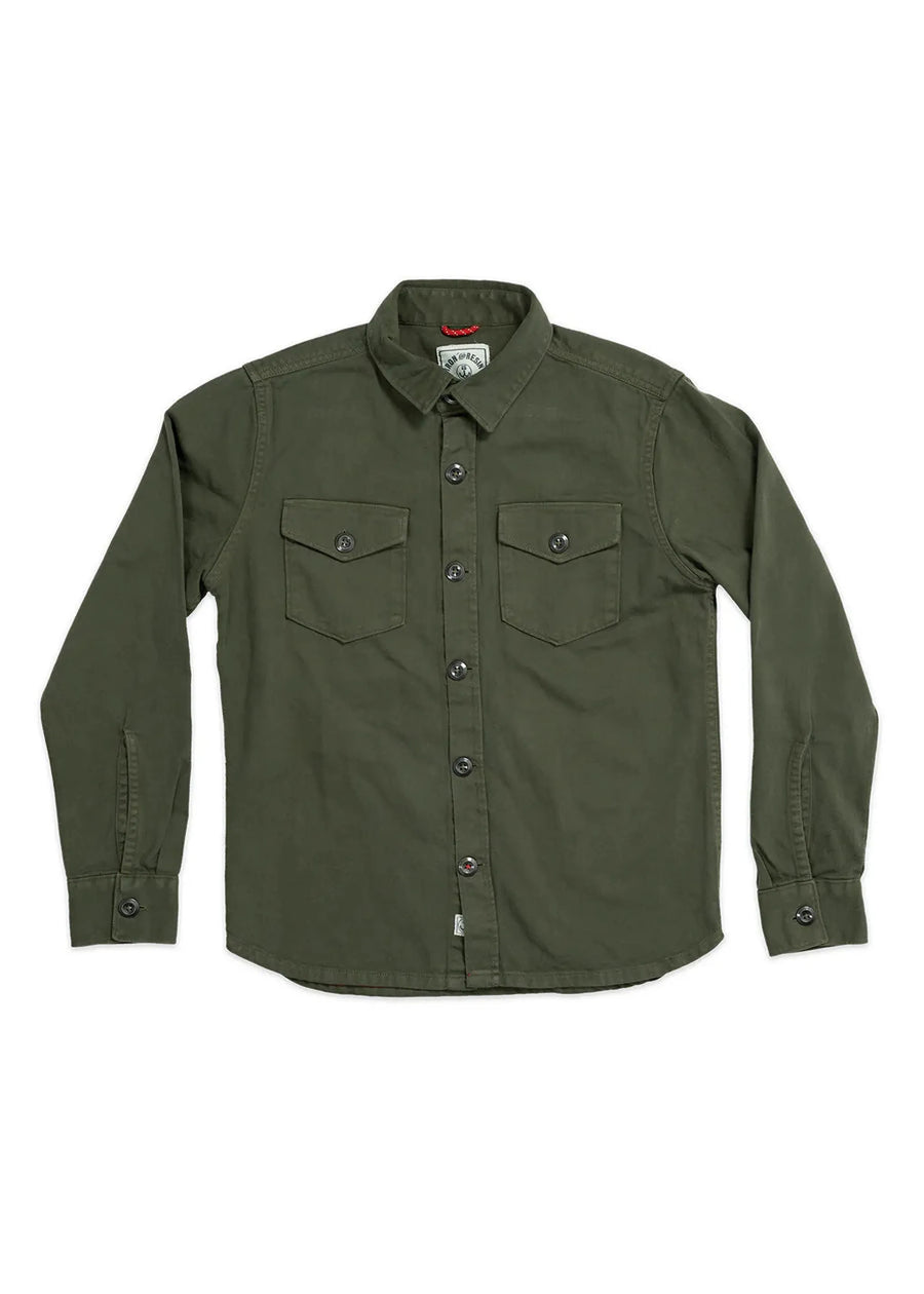 Iron and Resin Chemise Mission Denim — Olive