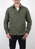 Iron and Resin Mission Denim Shirt — Olive Homme-IRON AND RESIN-Industrie