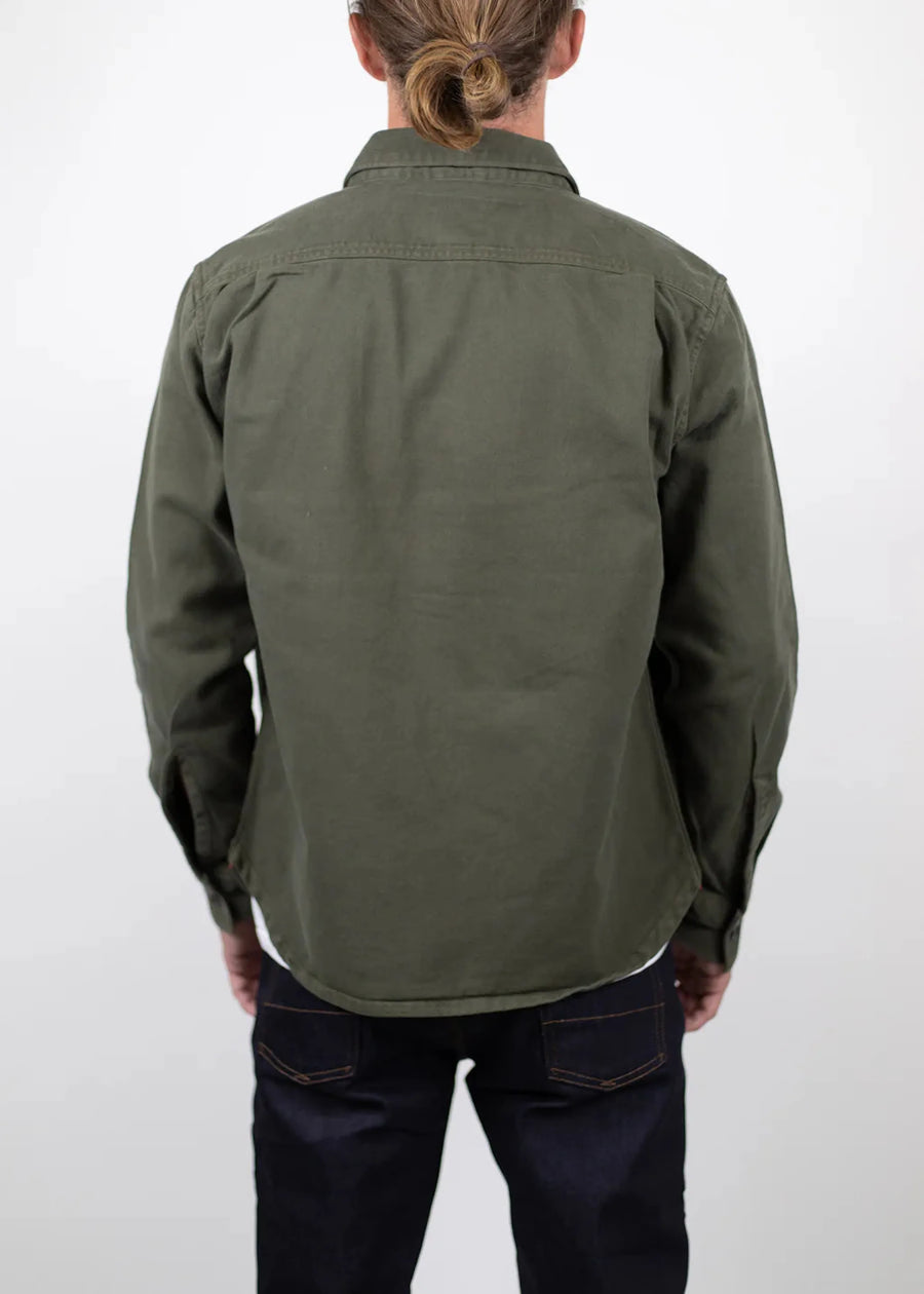 Iron and Resin Mission Denim Shirt — Olive Homme-IRON AND RESIN-Industrie