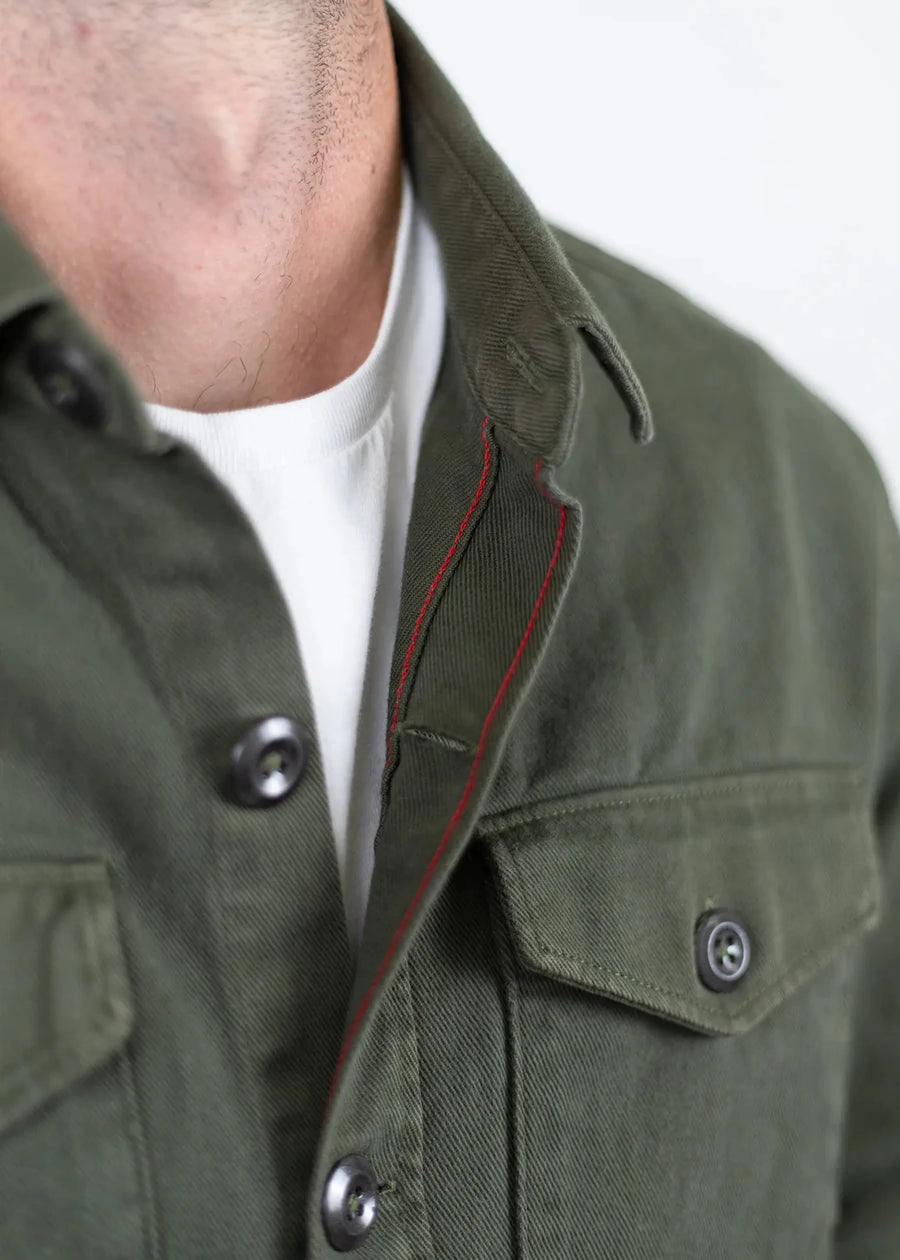 Iron and Resin Mission Denim Shirt — Olive Homme-IRON AND RESIN-Industrie
