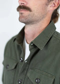 Iron and Resin Mission Denim Shirt — Olive Homme-IRON AND RESIN-Industrie