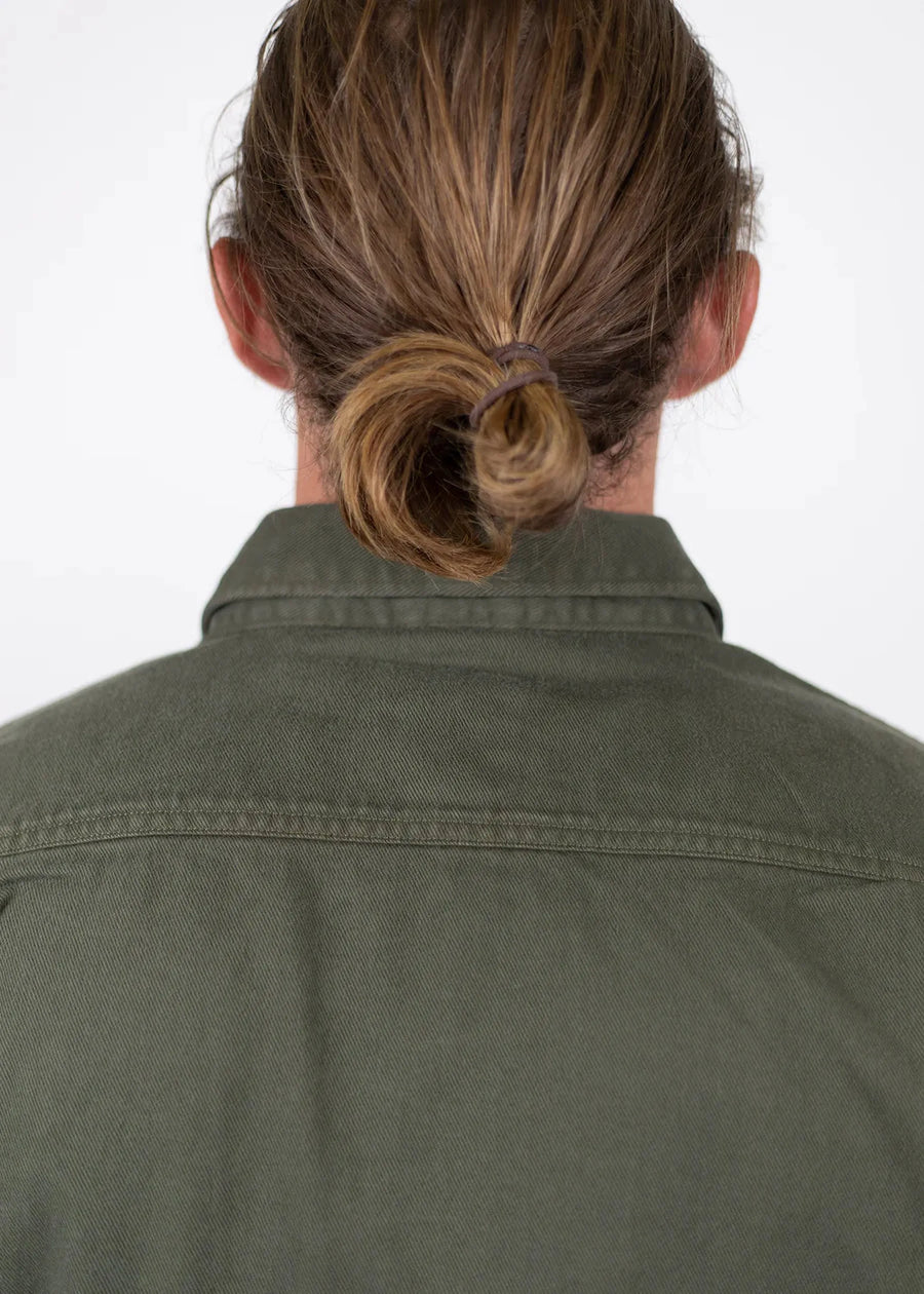 Iron and Resin Mission Denim Shirt — Olive Homme-IRON AND RESIN-Industrie