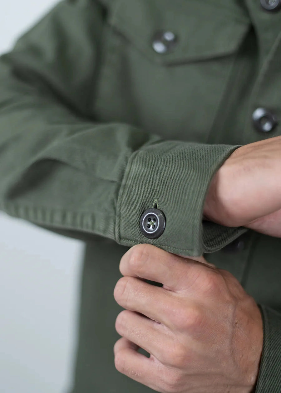 Iron and Resin Mission Denim Shirt — Olive Homme-IRON AND RESIN-Industrie