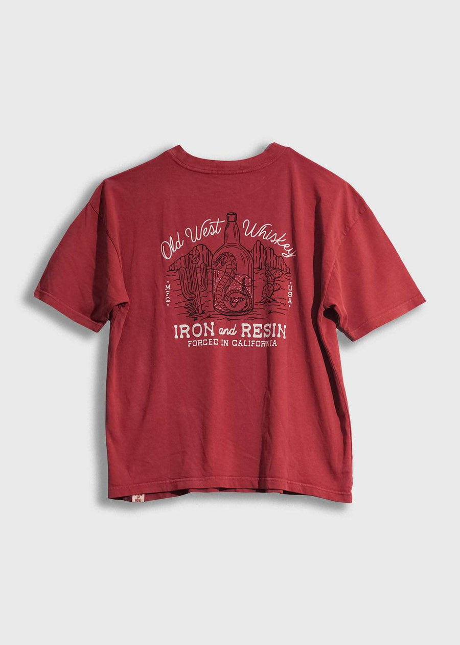 Iron and Resin Old Whiskey Pocket Tee — Black / Marsala Homme-IRON AND RESIN-Industrie