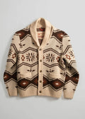 Iron and Resin Pull Wincha Shawl Sweater — Natural / Black