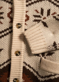 Iron and Resin Wincha Shawl Sweater — Natural / Black-IRON AND RESIN-Industrie