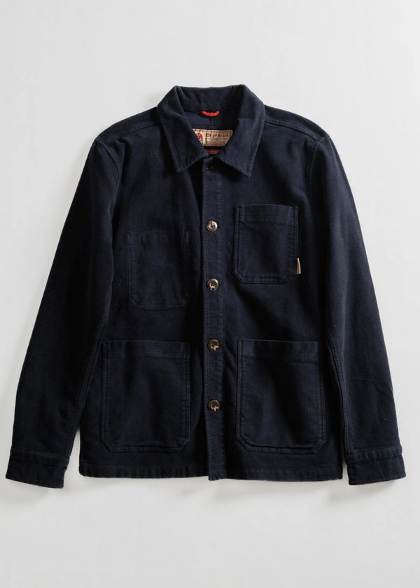 Iron and Resin Worker Moleskin Jacket — Navy / Green / Brown-IRON AND RESIN-Industrie