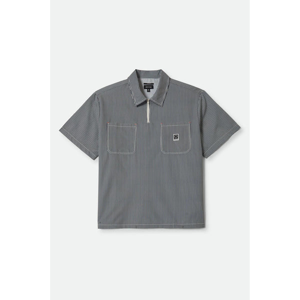 Brixton Journey Lightweight Chemise Tissée — Navy