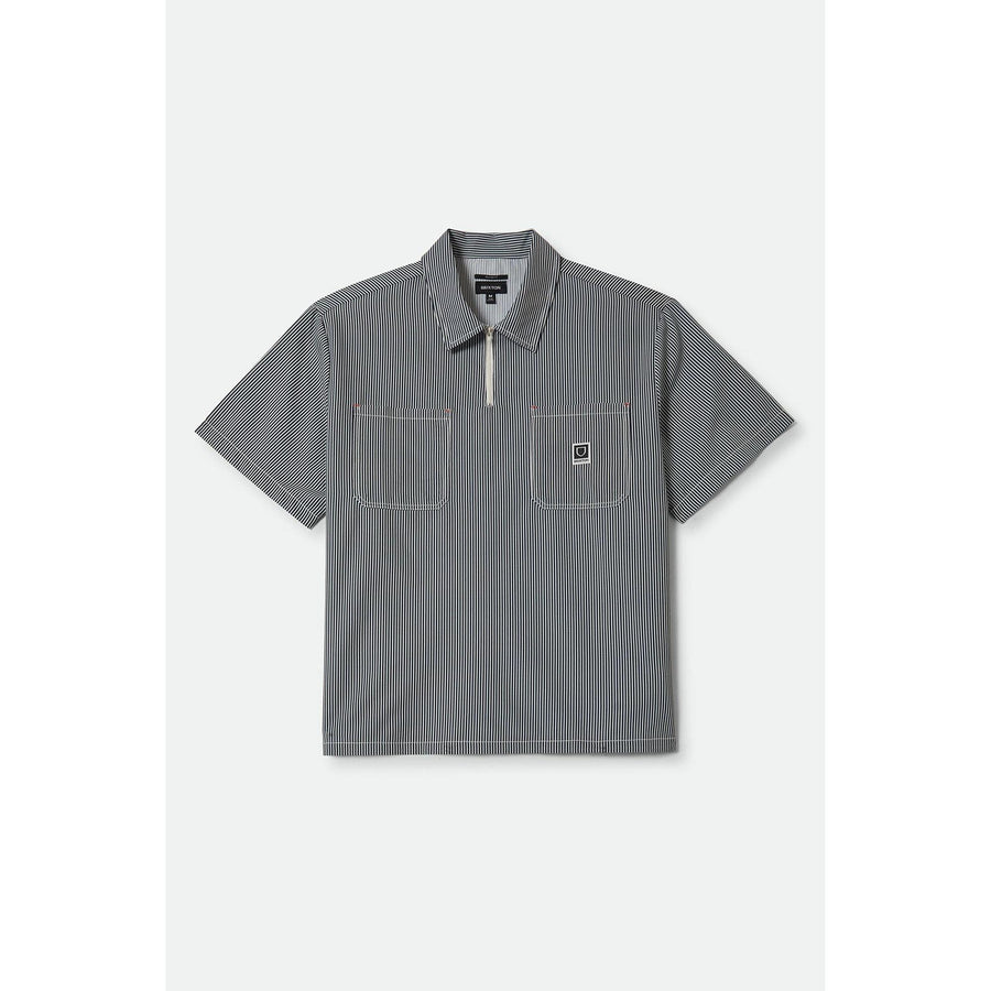 Brixton Journey Lightweight Chemise Tissée — Navy