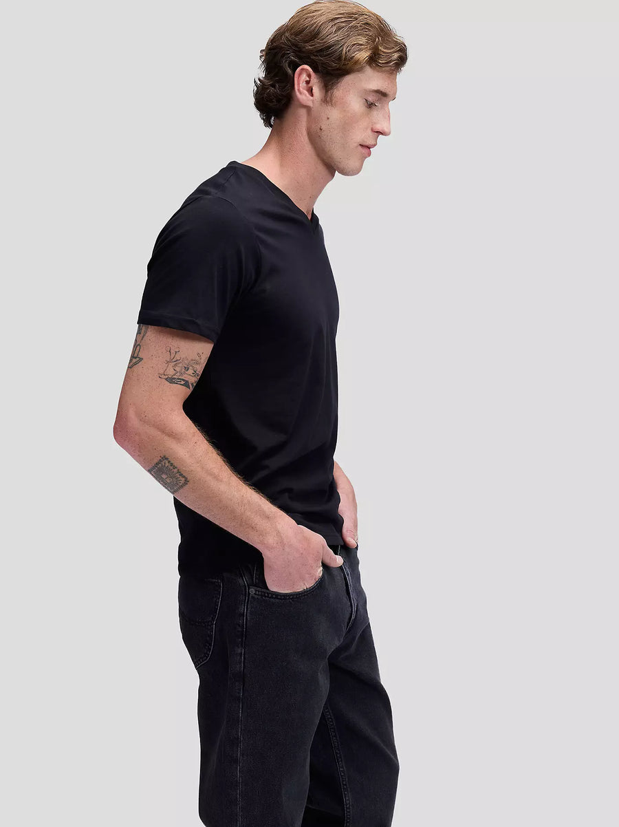 Lee Twin Pack V-Neck T-Shirt — Black & White-LEE-Industrie