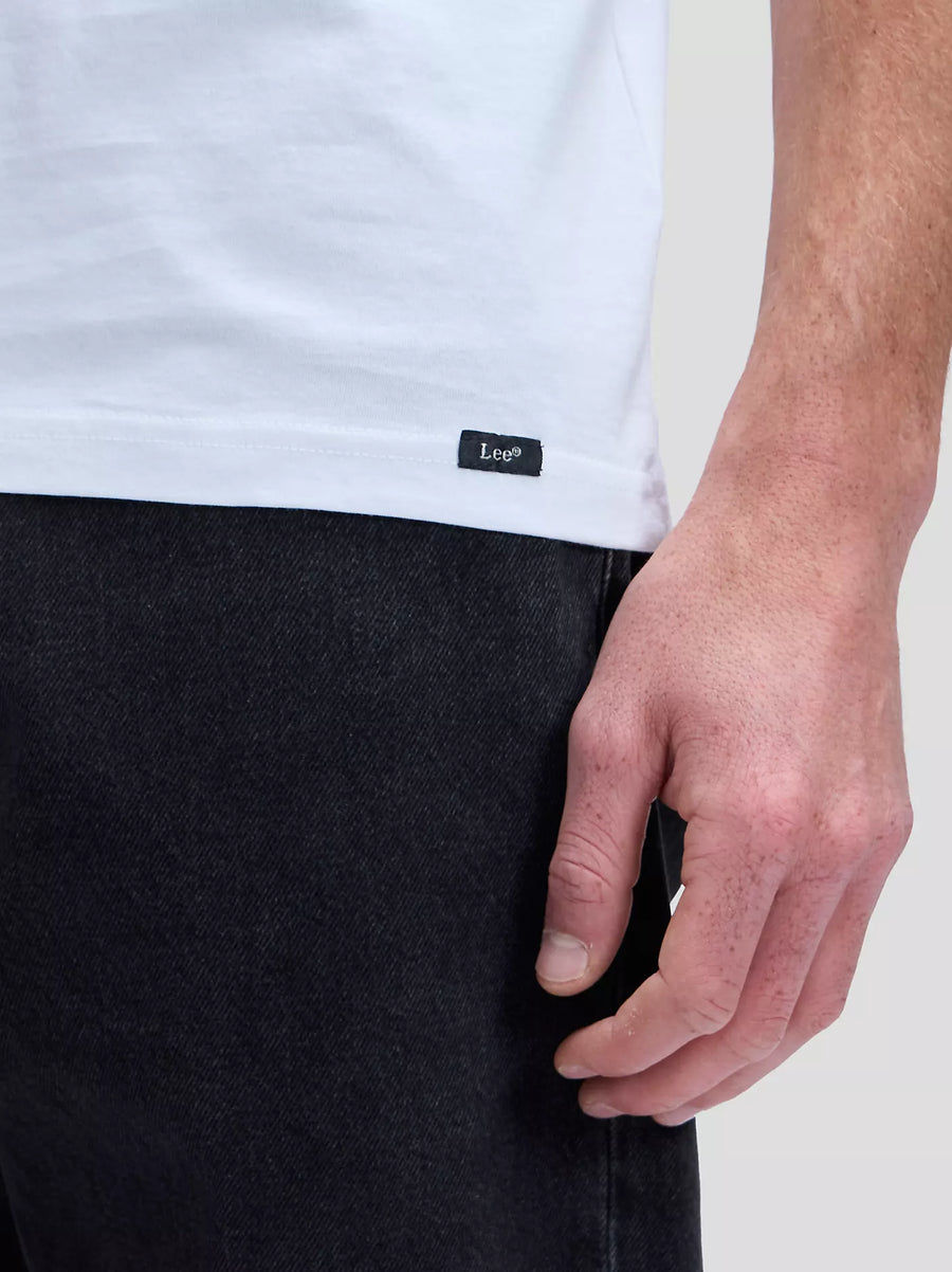 Lee Twin Pack V-Neck T-Shirt — Black & White-LEE-Industrie