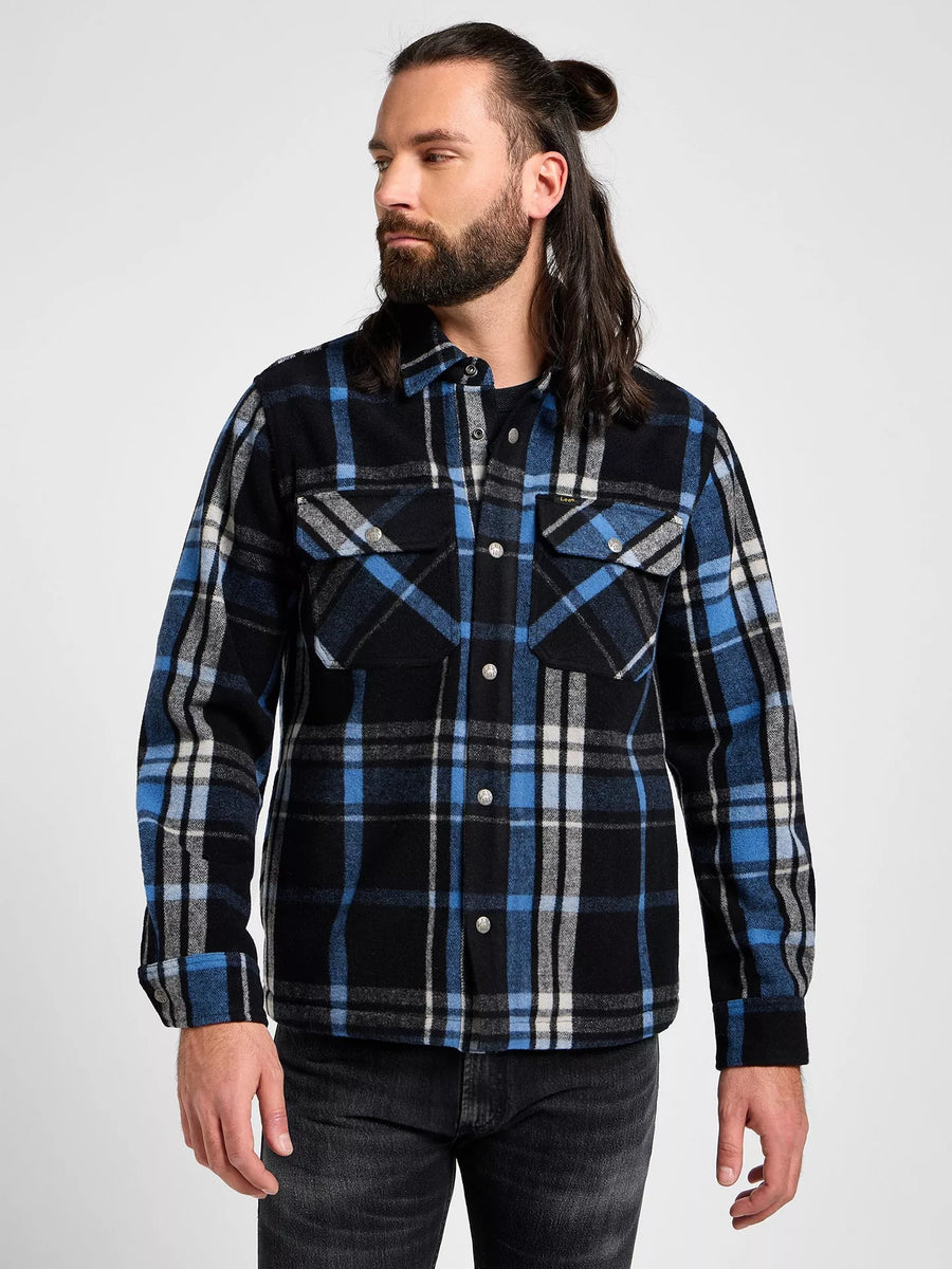 LEE 101 WOOL OVERSHIRT BLACK 2