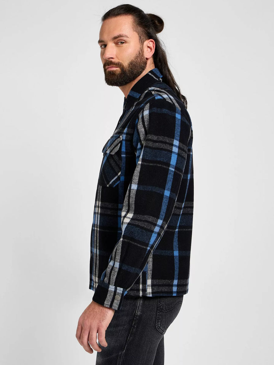 LEE 101 WOOL OVERSHIRT BLACK 4