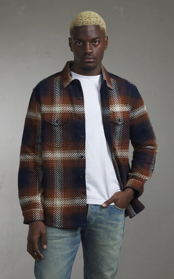 LEE 101 WORKER SHIRT NAVY 5