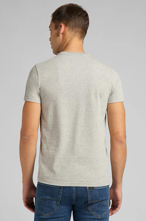 LEE CREW NECK TEE GREY MELE 2