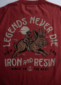 LegendsNeverDiePocketTee Red Detail 1