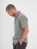 Daytona73 Moss Coton Chanvre Shirt — White/Teak-DAYTONA73-Industrie