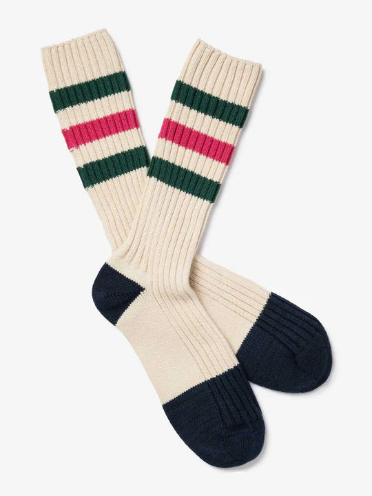 Royalties Paris Chaussettes Nicklas — Pink / Gold / Denim