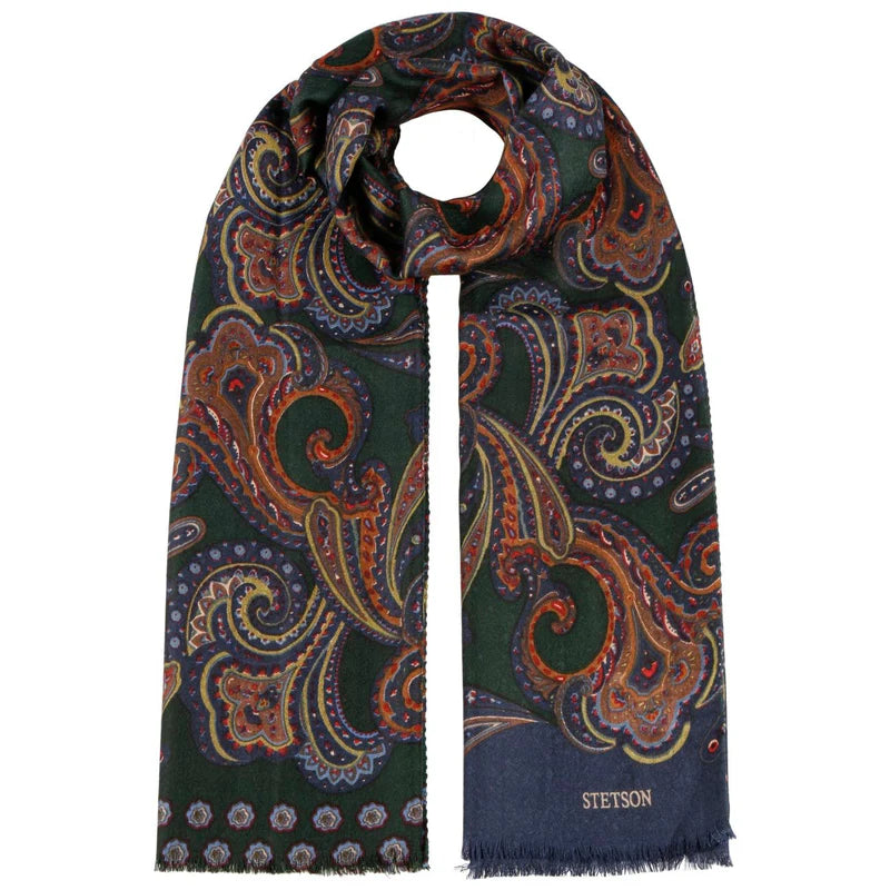Stetson Écharpe Scarf Wool Paisley