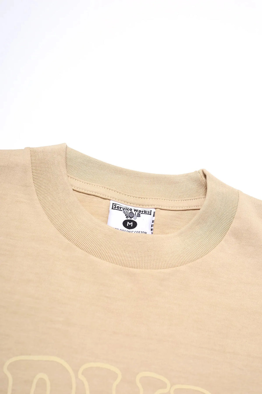 Service Works Arch Logo T-Shirt — Khaki-SERVICE WORKS-Industrie