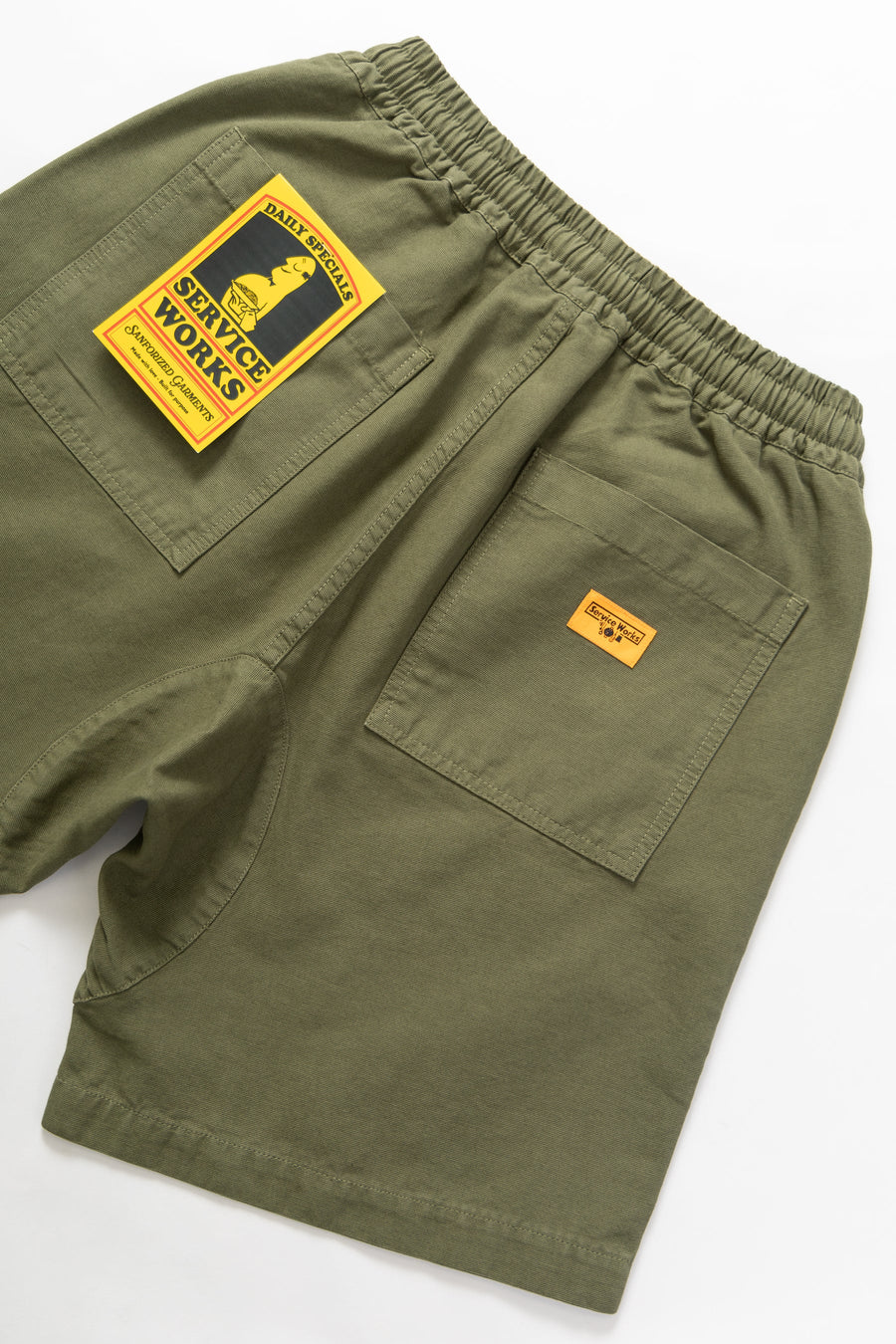 SERVICE WORKS   Classic Chef Shorts   Olive   5