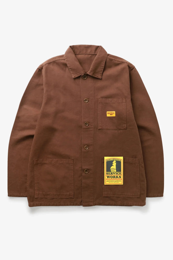 Service Works Veste Canvas Coverall — Brown