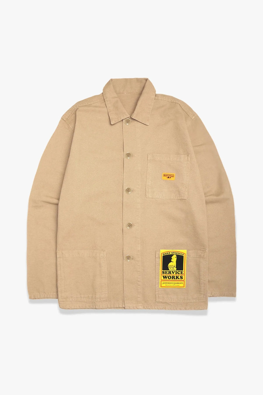 Service Works Veste Canvas Coverall — Khaki