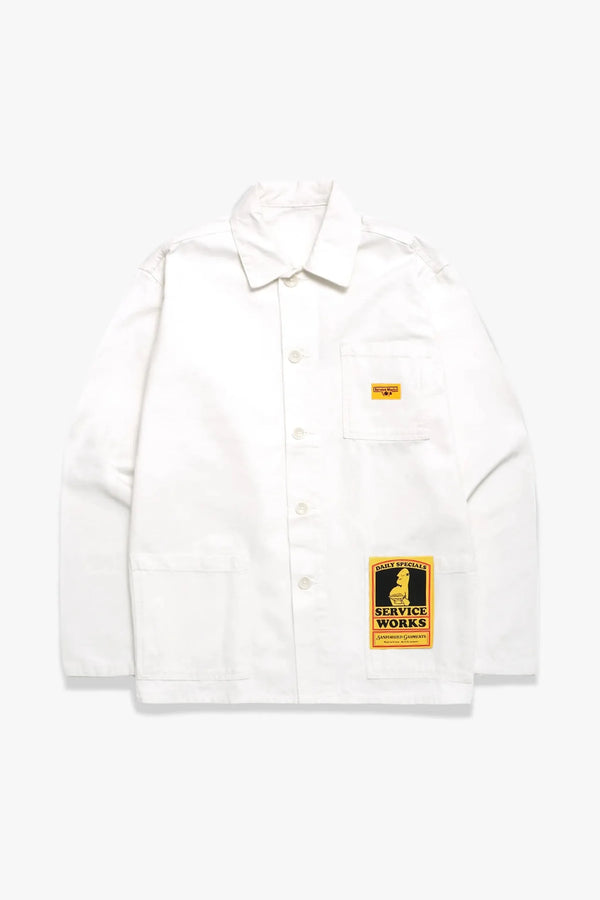 Service Works Veste Canvas Coverall — Off-White