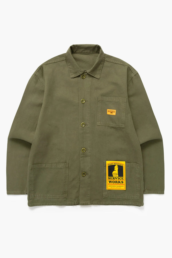 Service Works Veste Canvas Coverall — Olive