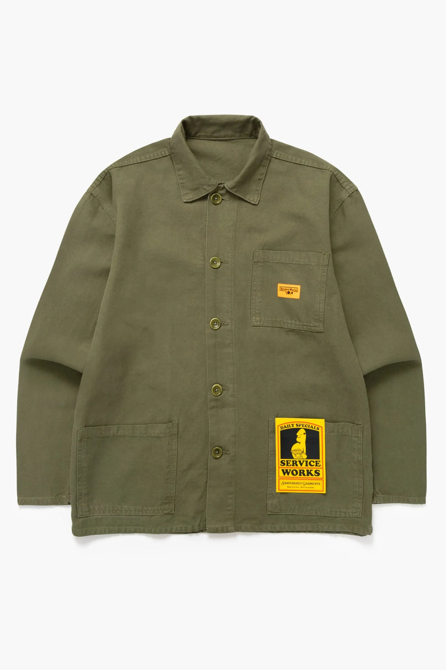 Service Works Veste Canvas Coverall — Olive