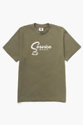 Service Works T-shirt Espresso Tee — Khaki / White