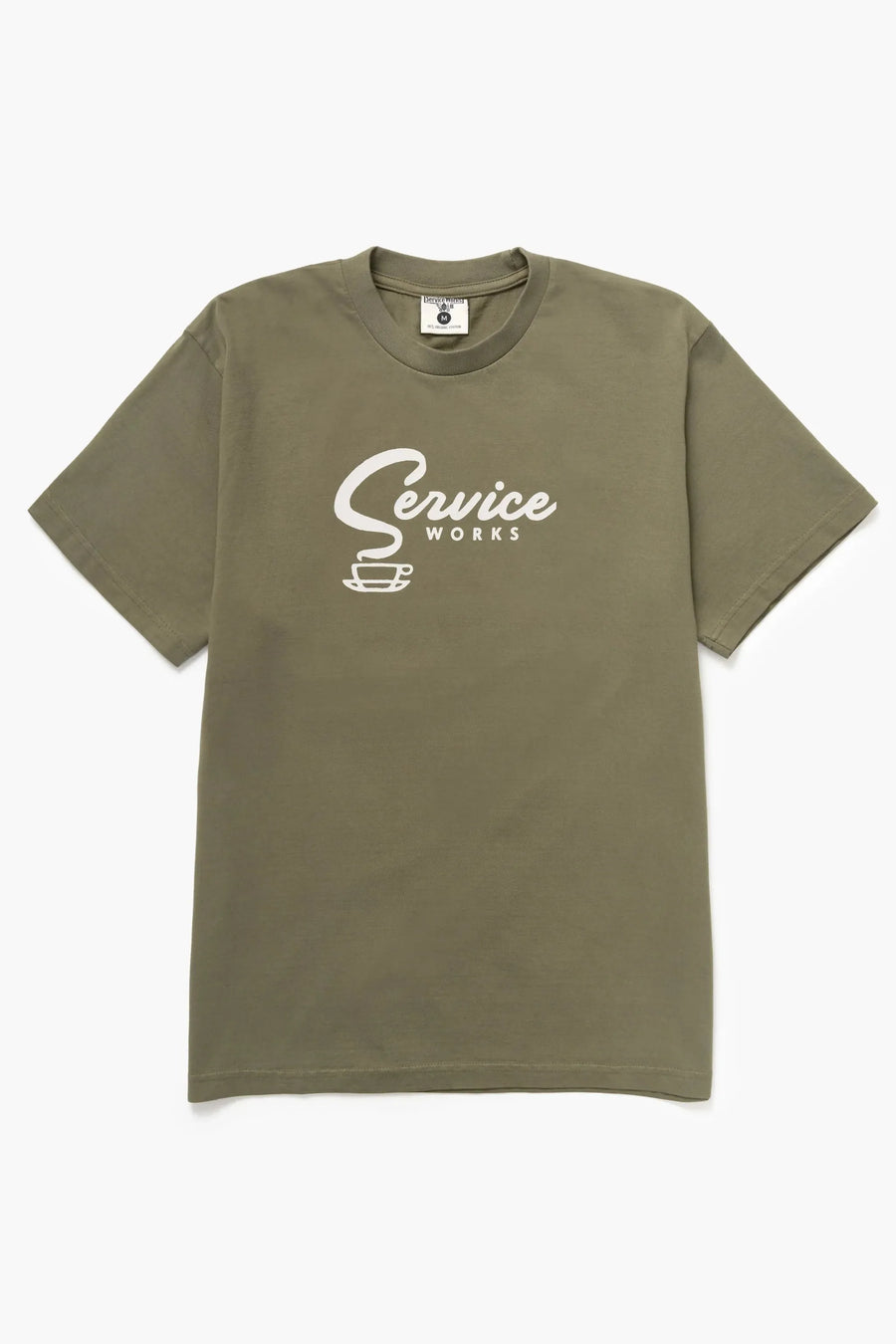 Service Works T-shirt Espresso Tee — Khaki / White