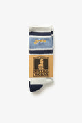 Service Works Chaussettes Logo Runner Socks — Grey