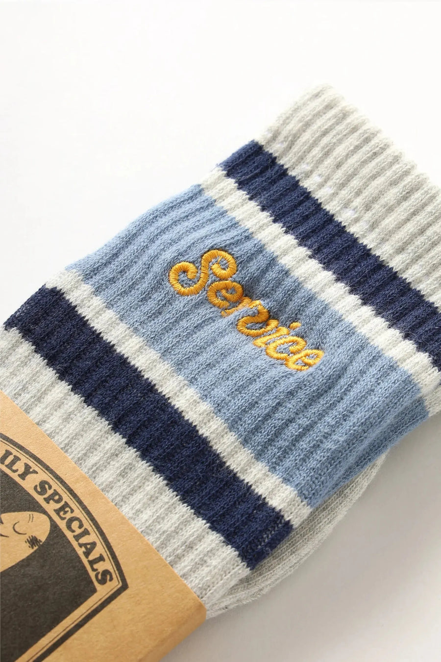 SERVICE WORKS   Logo Ringer Socks   Grey   3