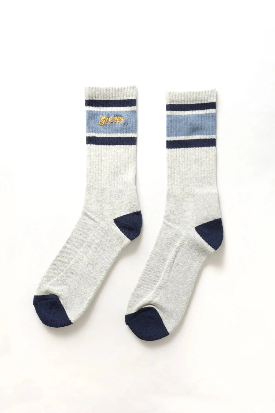 SERVICE WORKS   Logo Ringer Socks   Grey   4