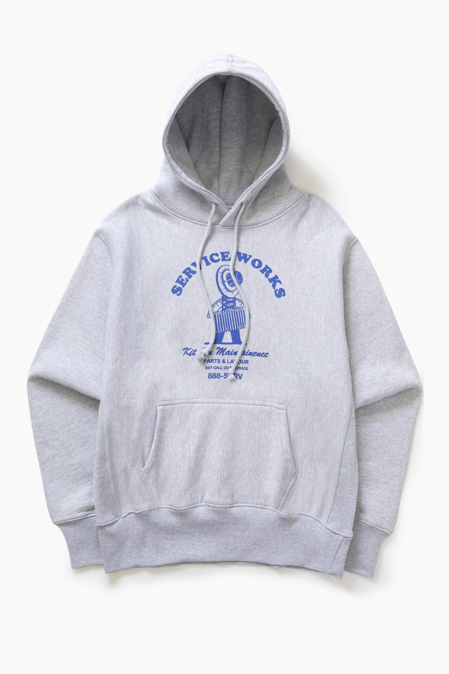 Service Works Hoodie Maintenance — Heather Grey / Navy