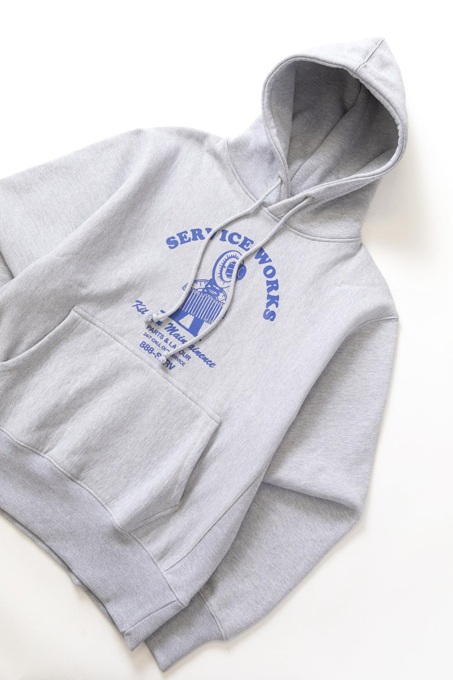 SERVICE WORKS   Maintainence Hoodie   Heather Grey   2