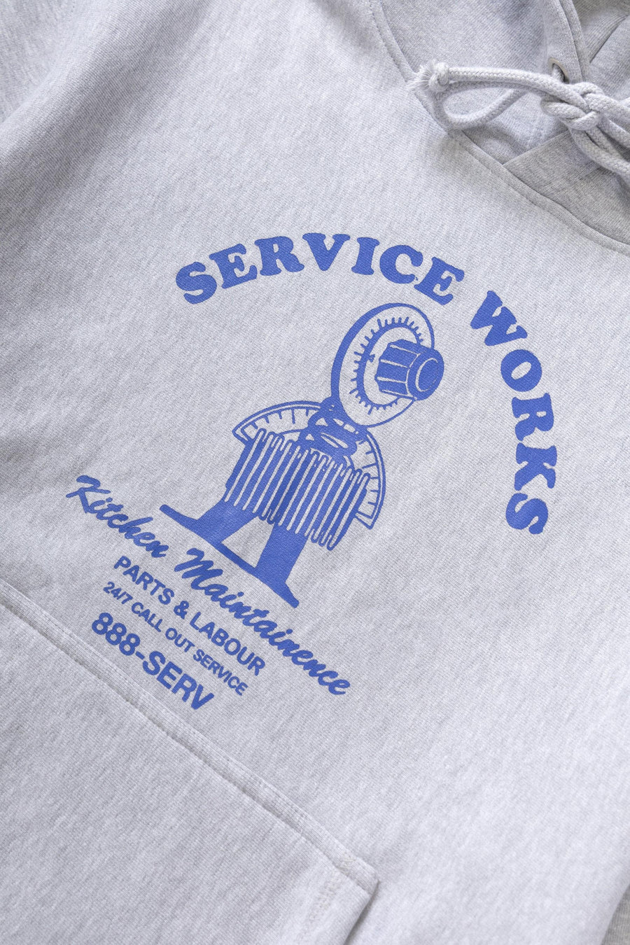 SERVICE WORKS   Maintainence Hoodie   Heather Grey   3