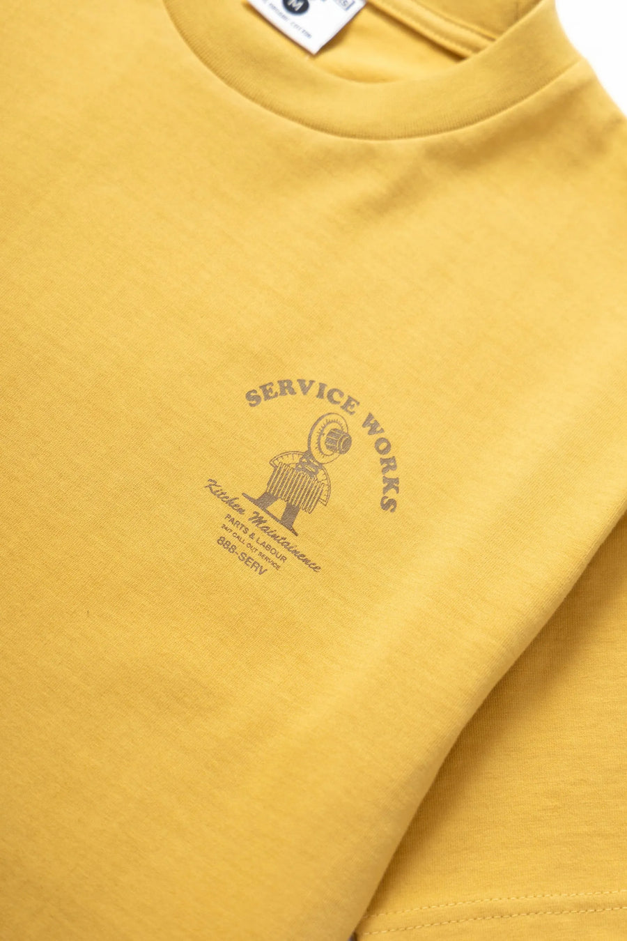SERVICE WORKS   Maintainence Tee   Mustard   3