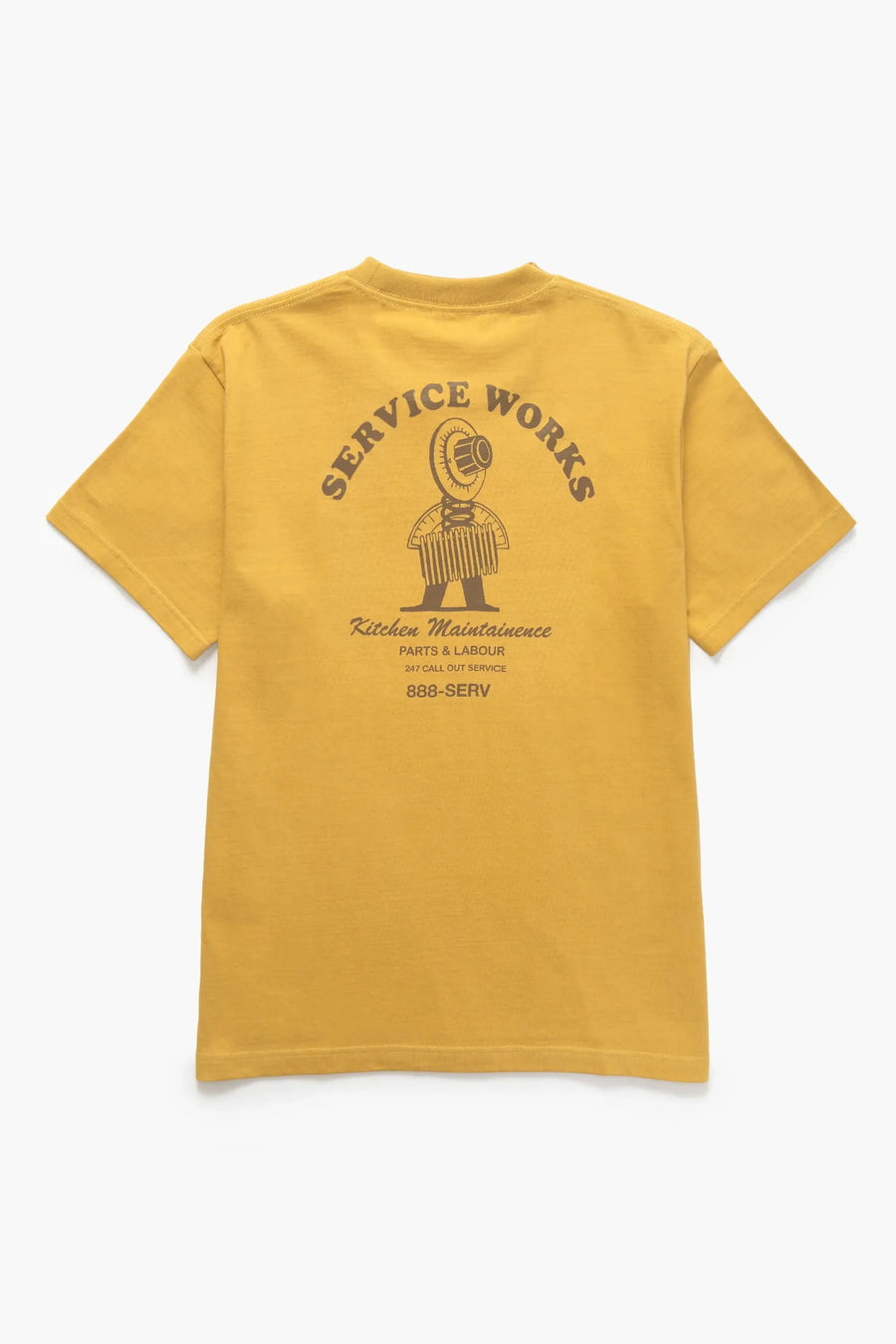 SERVICE WORKS   Maintainence Tee   Mustard   5