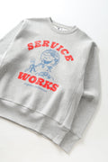 SERVICE WORKS   Organic Chefswear Crewneck   Marl Grey   2