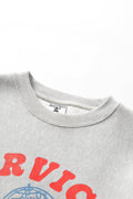 SERVICE WORKS   Organic Chefswear Crewneck   Marl Grey   3