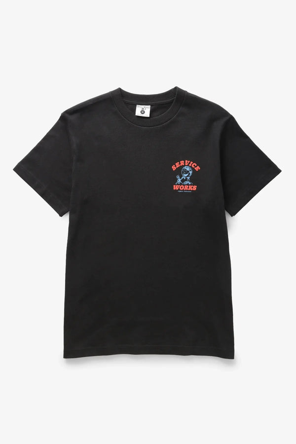 Service Works T-shirt Organic Chefswear Tee — Black