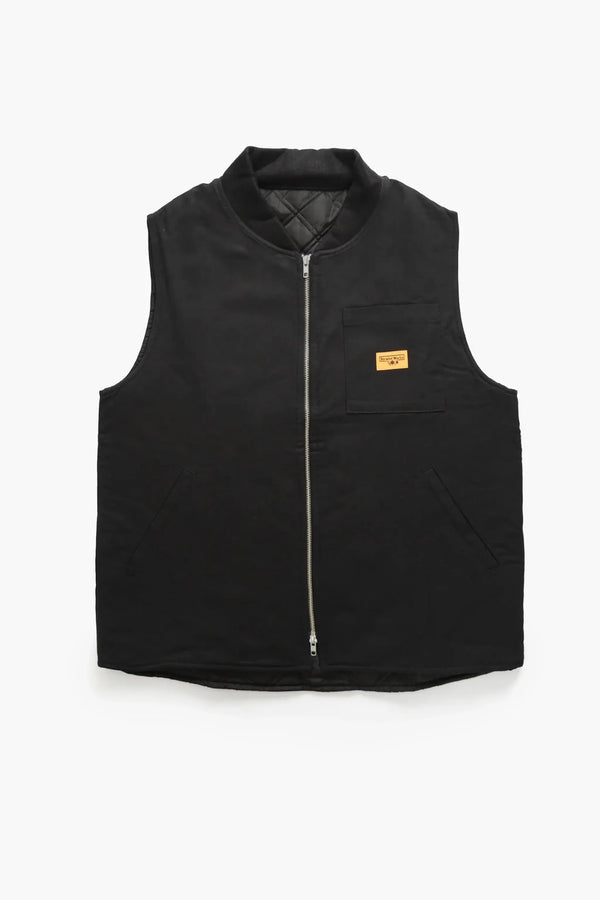 Service Works Gilet Padded Work Vest — Black
