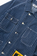 SERVICE WORKS   Pinstripe Denim Coverall 2.0   Indigo   5