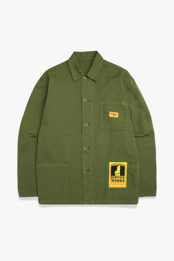 Service Works Veste Ripstop Coverall — Pesto